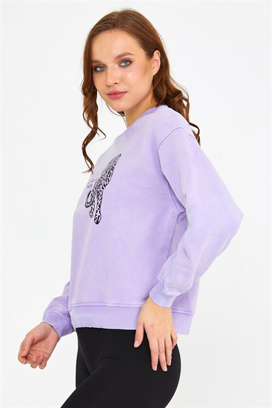 BRZ Collection Parça Boyalı Kadın Sweatshirt